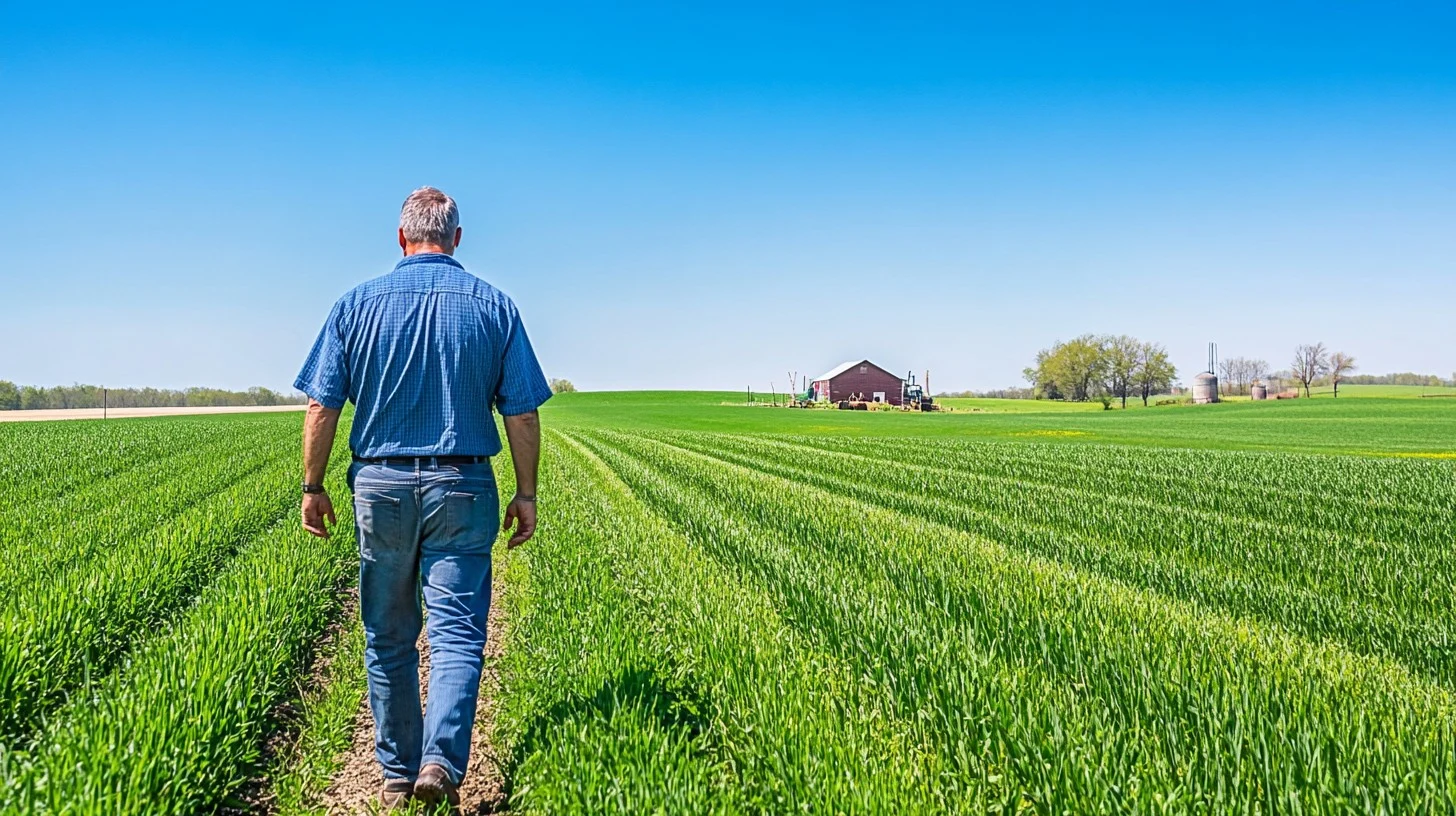 Farmer in the field