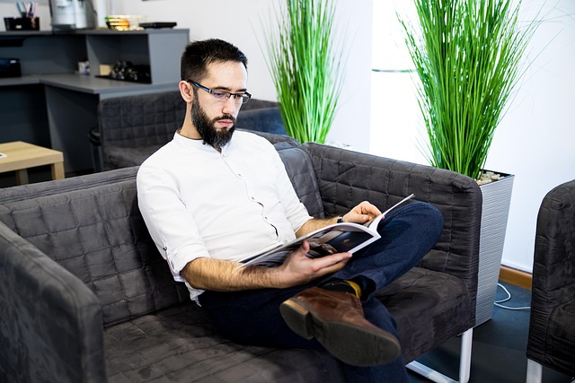 business man office working